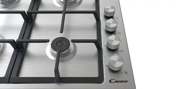 Placa de gas Candy de 60 cm, con 4 zonas de coccion - CHW6LBX/4U2