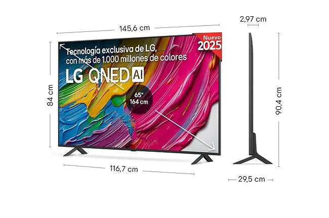 LG TV QNED AI 164cm (65") LG 65QNED80A6A, 4K Smart TV
