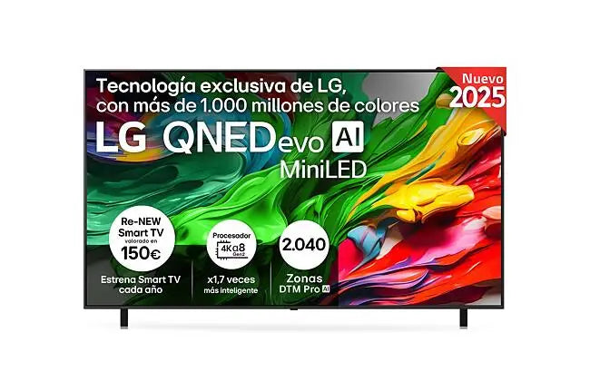 TV QNED evo MiniLED AI 164cm (65") LG 65QNED85A6C, 4K Smart TV