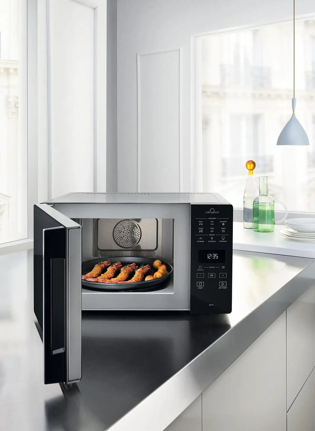 Microondas convección Whirlpool 25 litros y con grill - MCP 349 SL