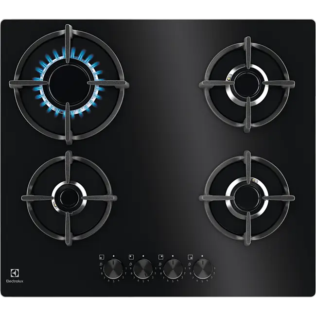 Placa de gas Electrolux de 60 cm, con 4 quemadores SpeedBurner - EGG64272K