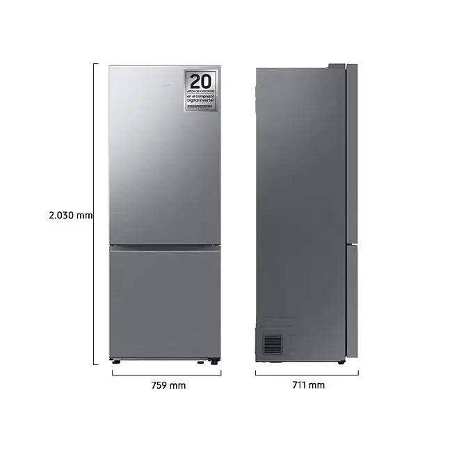 Frigorífico Combi Samsung con IA, ancho especial - RB53DG703DS9EF